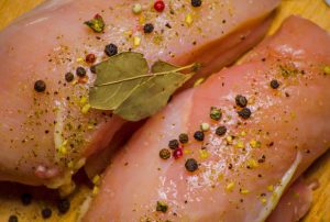 "Secrets for achieving crispy skin on Statler chicken, including drying, salting, and high-heat cooking." 